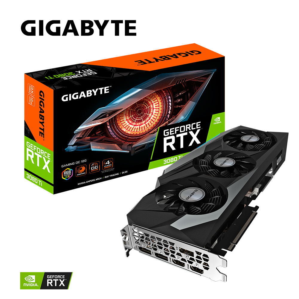 Bekijk afbeelding 8 van 3080Ti Gigabyte RTX GAMING OC 12G LHR 12GB 3xDP/2xHDMI